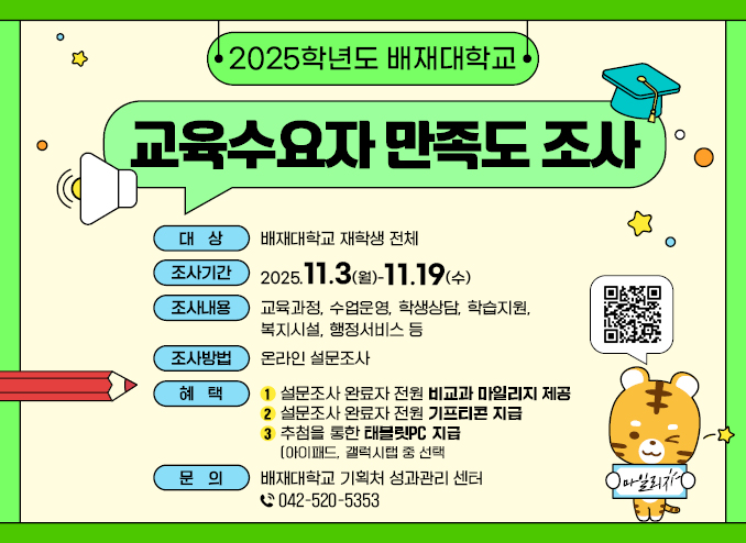 교육수요자 만족도 조사 2025. 11. 3. ~ 11. 19.